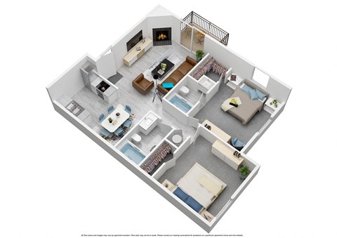 2 Bedroom/2 Bath